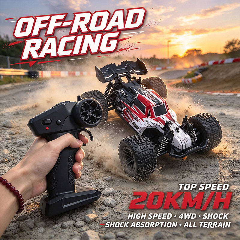 Rc Hobby Grade Monster Truck - 新登場！20km/hの高速走行が可能なオフロードモンスタートラック。2.4GHzリモコンで操作。大人も子供も楽しめる、あらゆる地形に対応したレーシングカー。