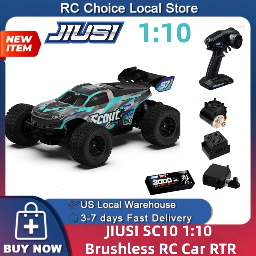 Rc Hobby Grade Truck - JIUSI SC10 1/10 ブラシレスRCカー RTR 4WD
