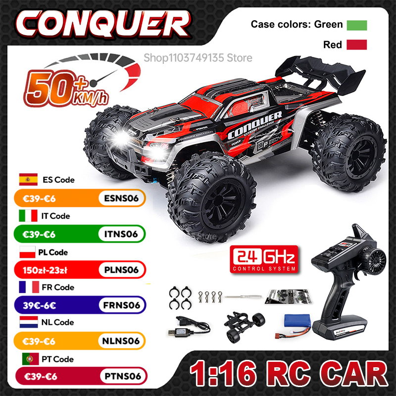 WLtoys 1:16 スケール大型 RC カー 50 キロ - Rc Hobby Grade Truck のレビューと価格